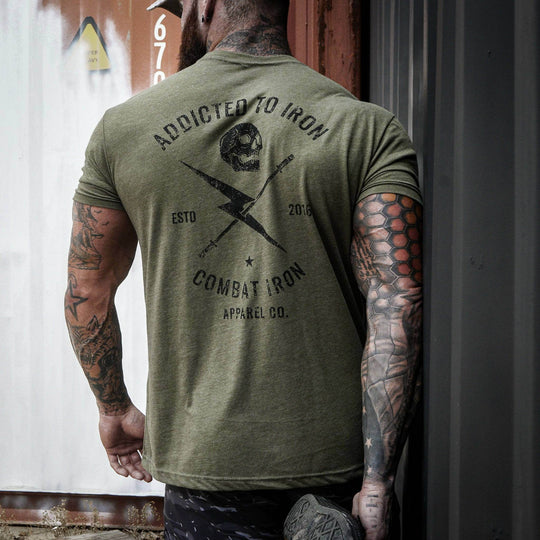 Addicted to Iron V3 Training Men's T-Shirt - One Revolver Surfboards