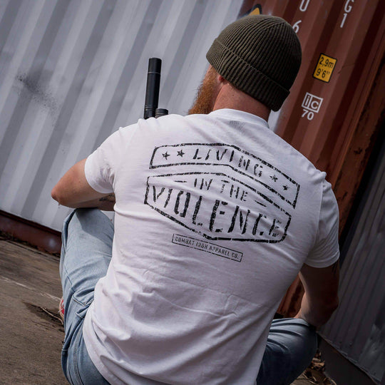 LIVING IN THE VIOLENCE MEN’S T-SHIRT - One Revolver Surfboards