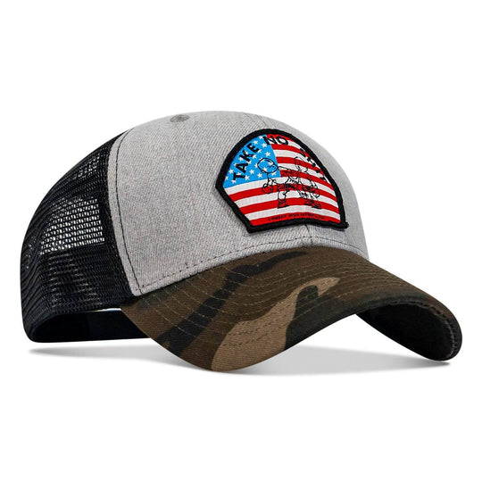 Take No Shit American Flag Patch SnapBack - One Revolver Surfboards
