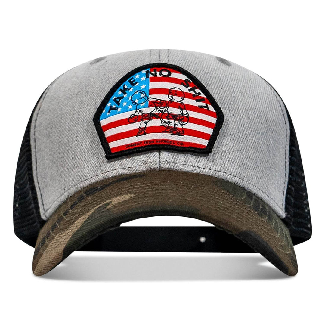 Take No Shit American Flag Patch SnapBack - One Revolver Surfboards