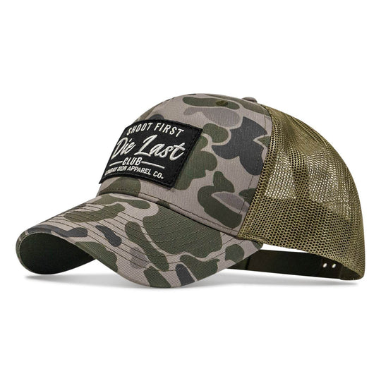 Shoot First. Die Last. Club Patch Snapback - One Revolver Surfboards