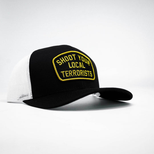 Shoot Your Local Terrorists Patch Snapback Hat - One Revolver Surfboards