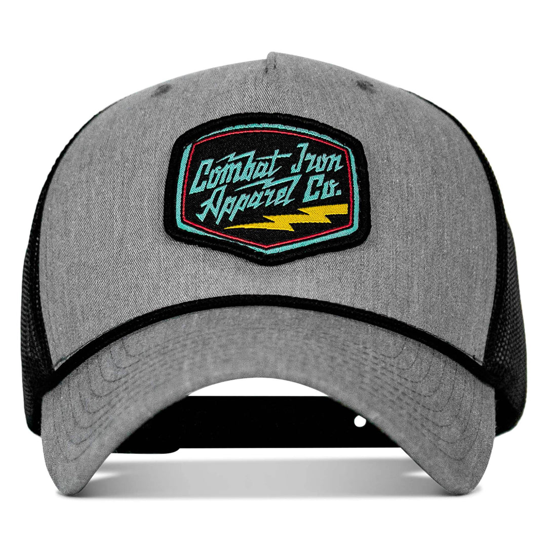 Retro Branded Combat Iron Patch Rope Snapback - One Revolver Surfboards