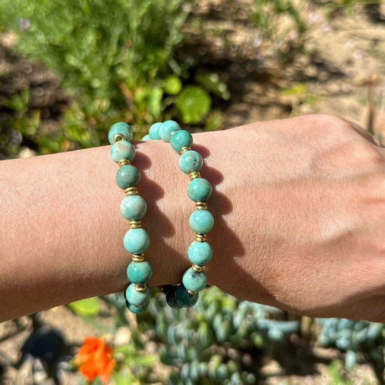 Chrysoprase Wrist Mala Bracelet - One Revolver Surfboards