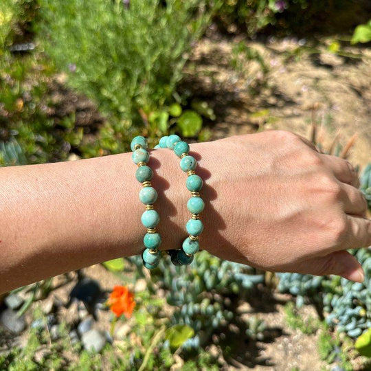 Chrysoprase Wrist Mala Bracelet - One Revolver Surfboards