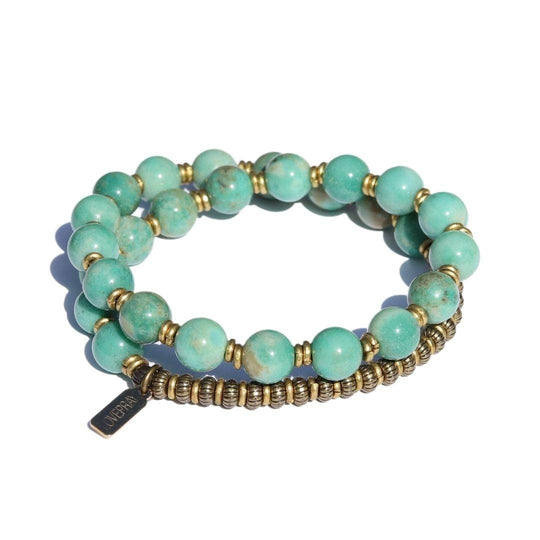 Chrysoprase Wrist Mala Bracelet - One Revolver Surfboards