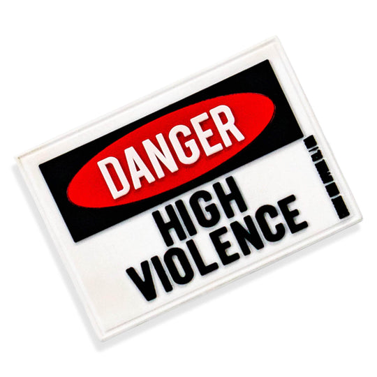 Danger High Violence Pvc Patch - One Revolver Surfboards