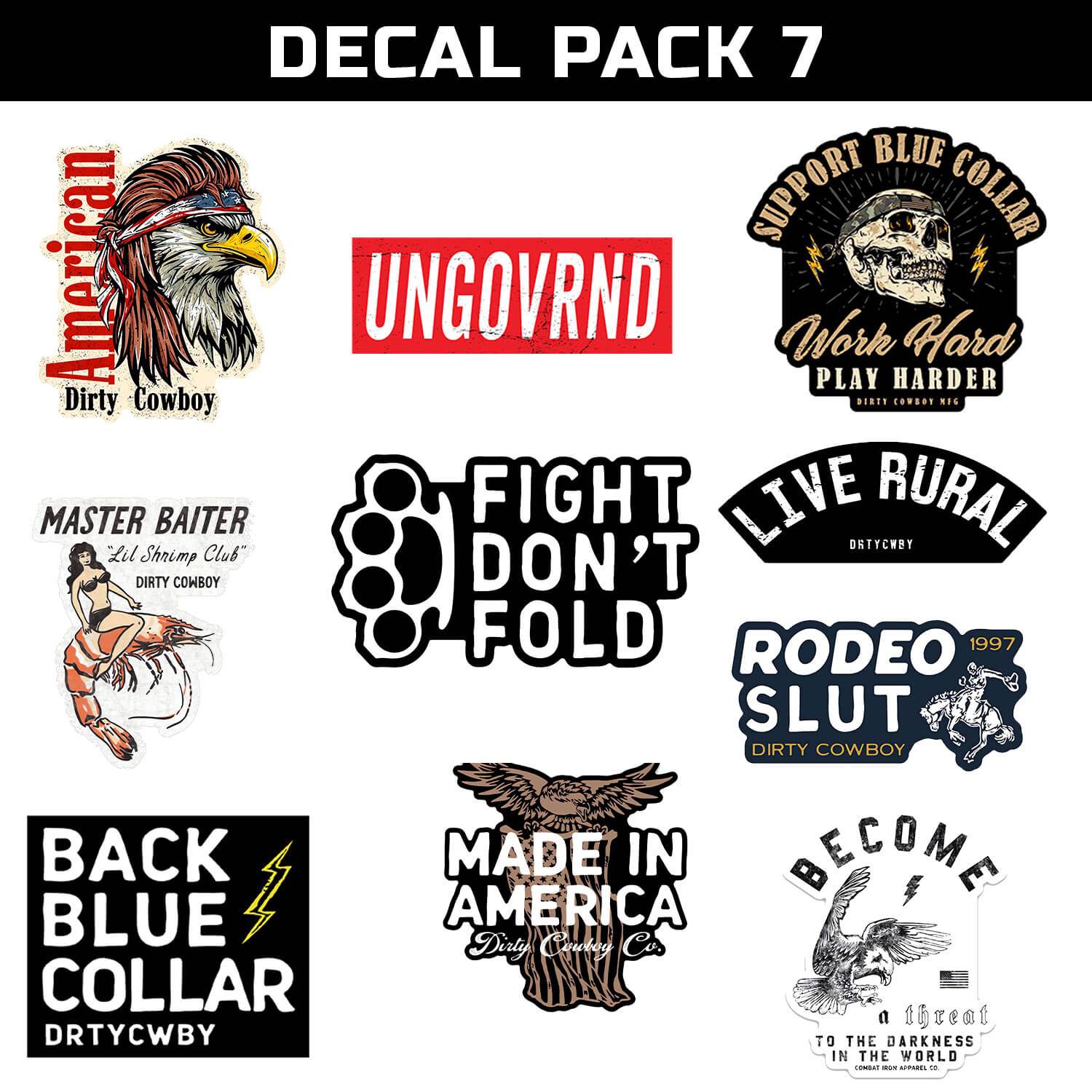 Sticker Decal Pack V7 - One Revolver Surfboards