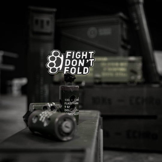 Fight Don't Fold Decal - One Revolver Surfboards