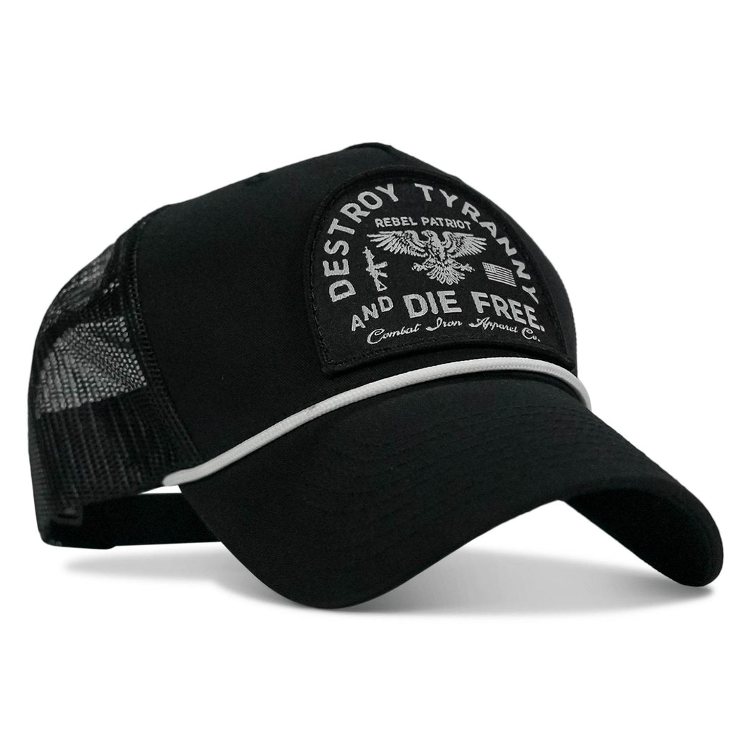 Destroy Tyranny and Die Free Patch Rope Snapback Hat - One Revolver Surfboards