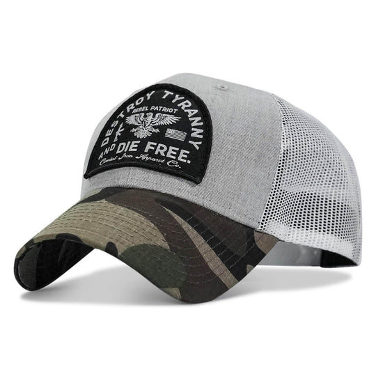 Destroy Tyranny and Die Free Patch Snapback - One Revolver Surfboards