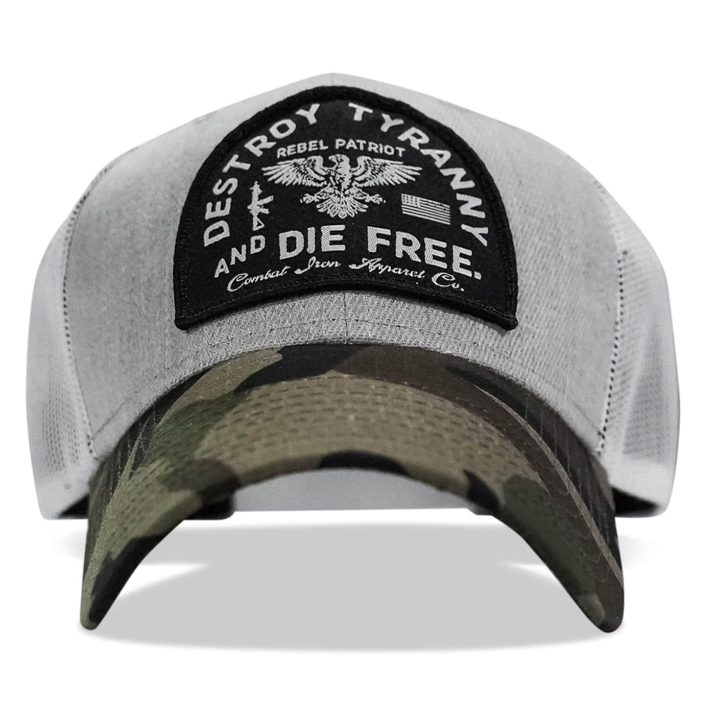 Destroy Tyranny and Die Free Patch Snapback - One Revolver Surfboards