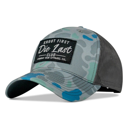 Shoot First. Die Last. Club Patch Snapback - One Revolver Surfboards