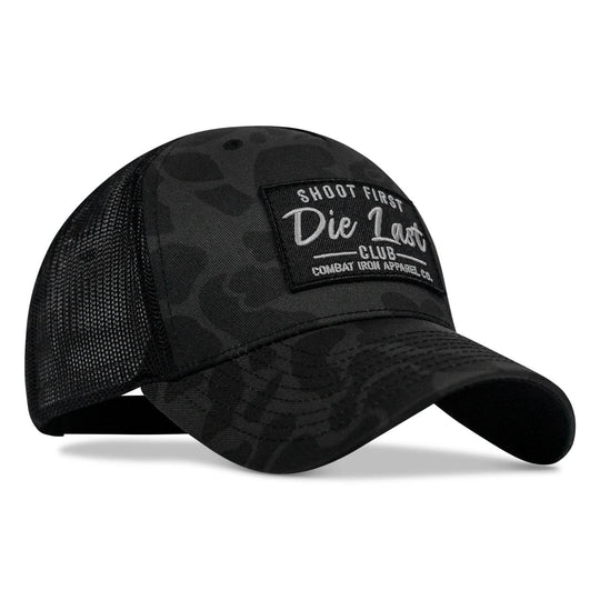 Shoot First. Die Last. Club Patch Snapback - One Revolver Surfboards