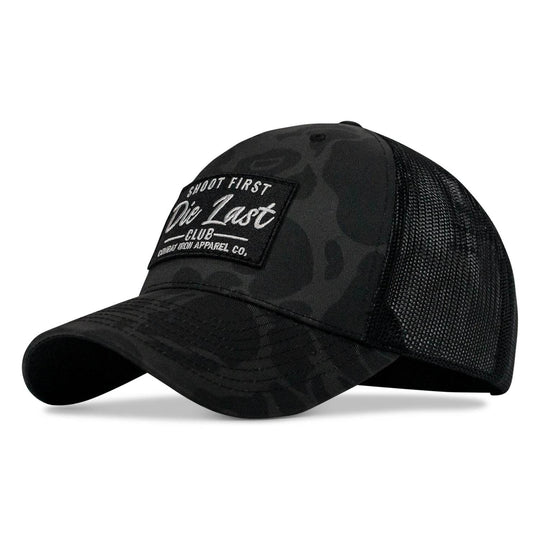Shoot First. Die Last. Club Patch Snapback - One Revolver Surfboards