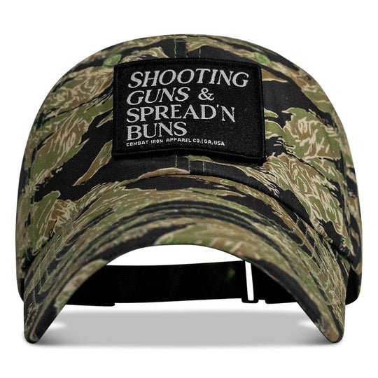 Shooting Guns & Spread'n Buns Patch RipStop Low Pro Hat - One Revolver Surfboards
