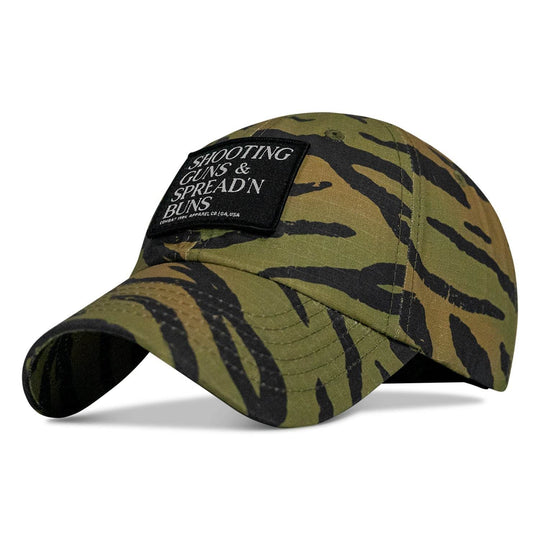 Shooting Guns & Spread'n Buns Patch RipStop Low Pro Hat - One Revolver Surfboards