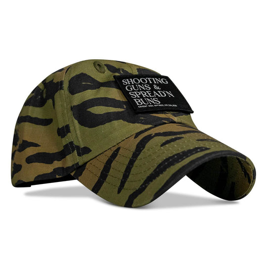 Shooting Guns & Spread'n Buns Patch RipStop Low Pro Hat - One Revolver Surfboards