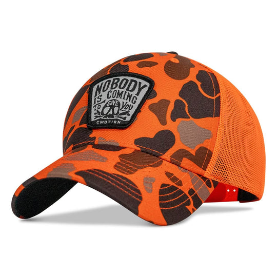 Nobody Is Coming To Save You Skull Patch Snapback Hat - One Revolver Surfboards