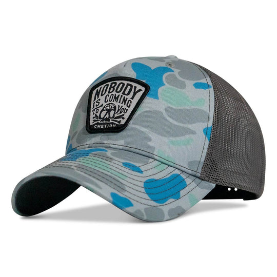 Nobody Is Coming To Save You Skull Patch Snapback Hat - One Revolver Surfboards