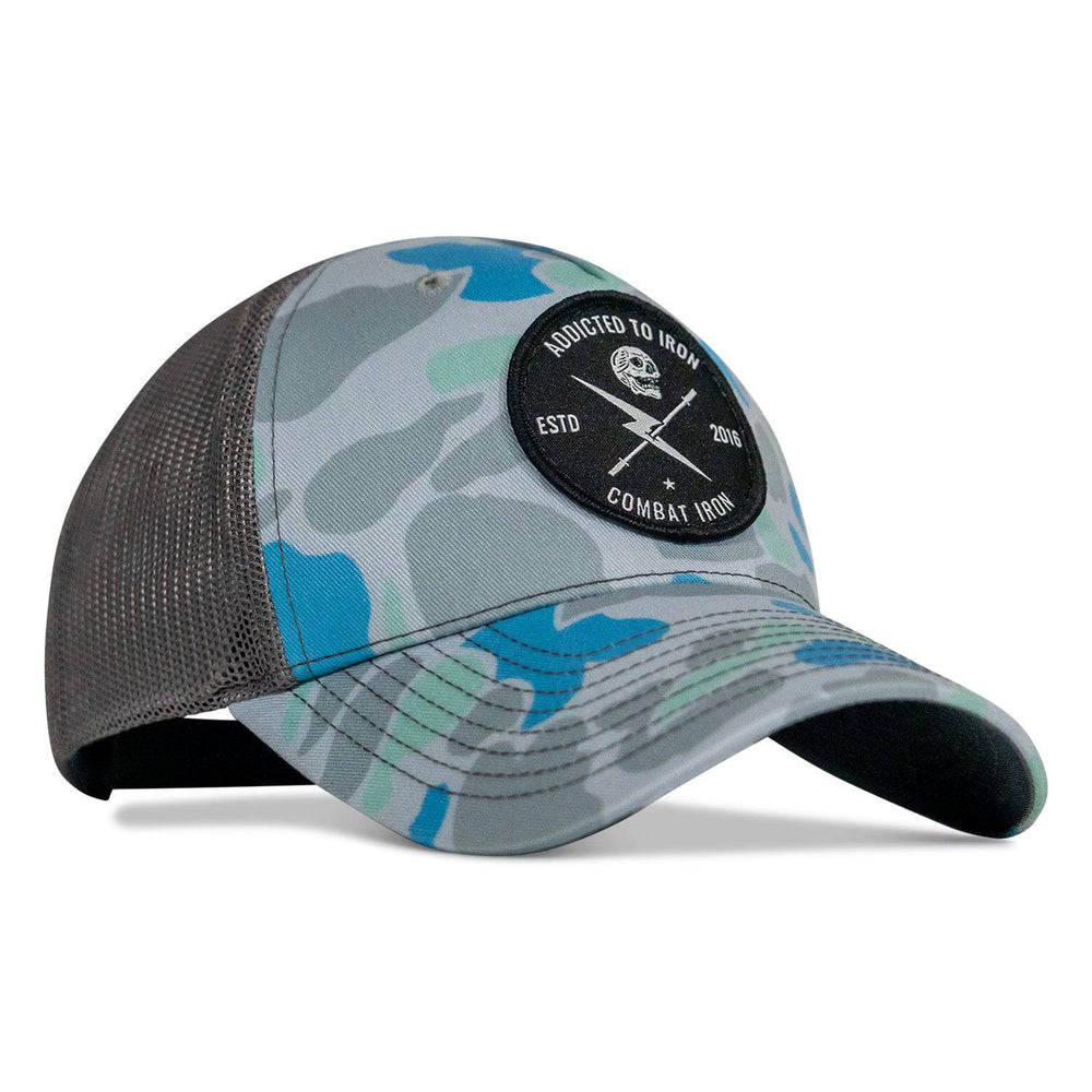 Addicted To Iron Patch Snapback Hat - One Revolver Surfboards