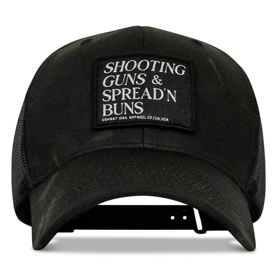 Shooting Guns & Spread'n Buns Patch Snapback Hat - One Revolver Surfboards