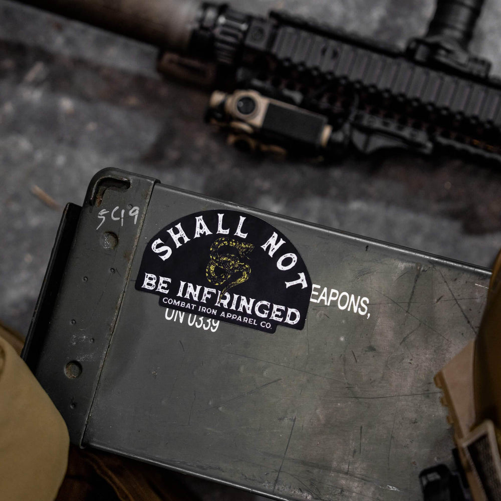 Shall Not Be Infringed Decal - One Revolver Surfboards