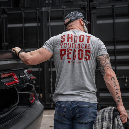 Shoot Your Local Pedos Men's T-Shirt - One Revolver Surfboards
