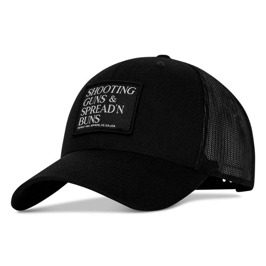 Shooting Guns & Spread'n Buns Patch Snapback Hat - One Revolver Surfboards