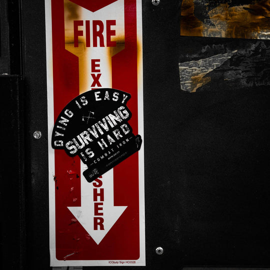 Dying Is Easy. Surviving Is Hard. Decal - One Revolver Surfboards