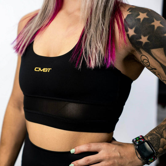 Ladies Sports Training Bra - Vitality Luxe Cross Strap Rear Edition - One Revolver Surfboards