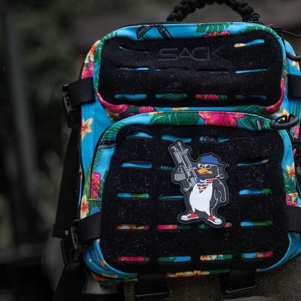 Patriotic Penguin PVC Patch - One Revolver Surfboards