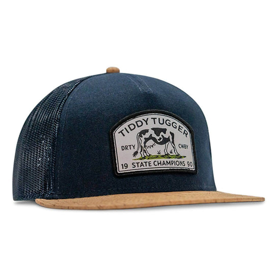 Tiddy Tugger Patch Mesh Snapback Flatbill Curved Hat - One Revolver Surfboards