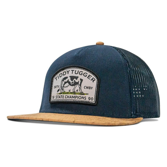 Tiddy Tugger Patch Mesh Snapback Flatbill Curved Hat - One Revolver Surfboards