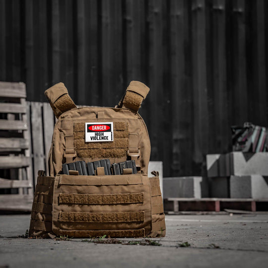 Danger High Violence Pvc Patch - One Revolver Surfboards