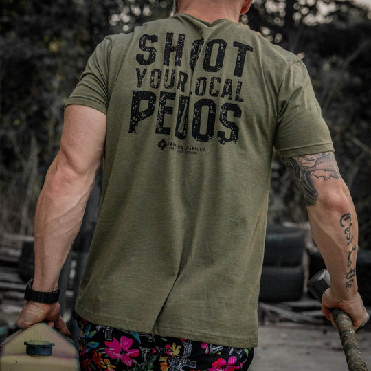 Shoot Your Local Pedos Men's T-Shirt - One Revolver Surfboards