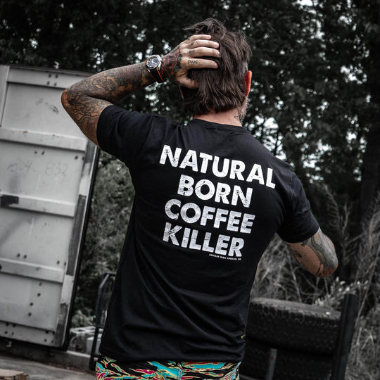 Natural Born Coffee Killer Men's T-Shirt - One Revolver Surfboards