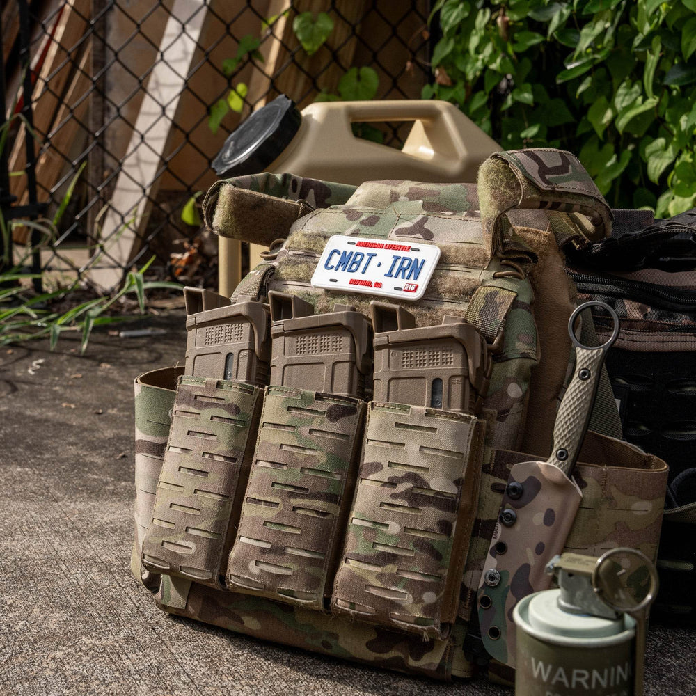 CMBTIRN AMERICAN LIFESTYLE LICENSE PLATE 3D PVC PATCH - One Revolver Surfboards