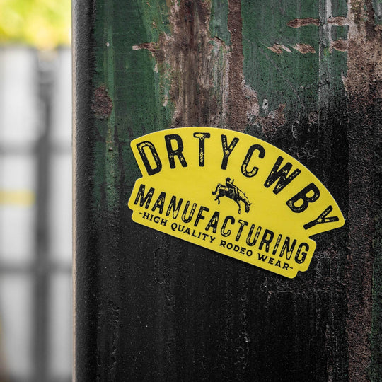 Original DRTYCWBY Manufacturing Decal Sticker - One Revolver Surfboards