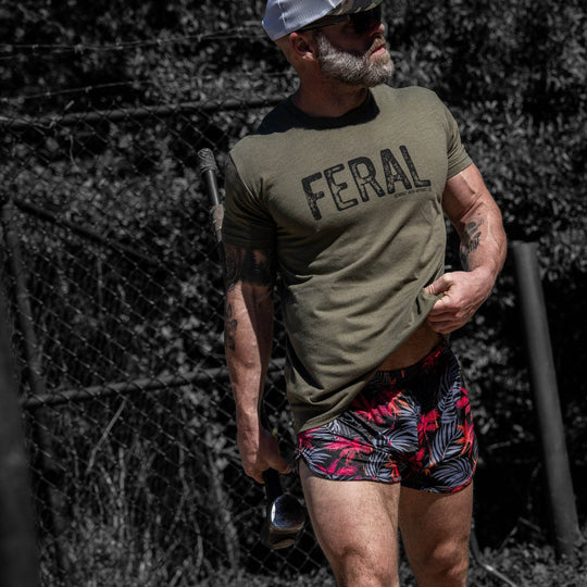 Feral Distressed Men's T-Shirt - One Revolver Surfboards