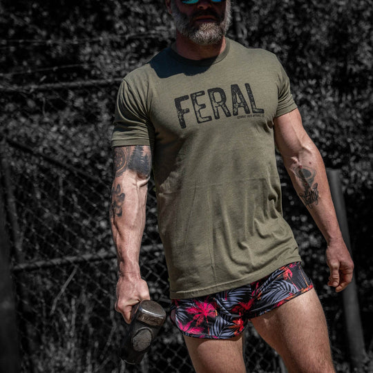 Feral Distressed Men's T-Shirt - One Revolver Surfboards