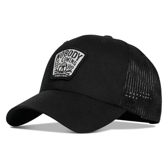Nobody Is Coming To Save You Skull Patch Snapback Hat - One Revolver Surfboards