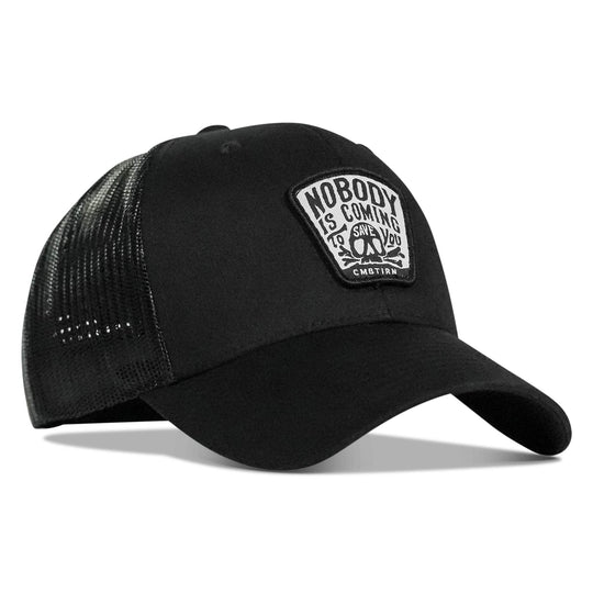 Nobody Is Coming To Save You Skull Patch Snapback Hat - One Revolver Surfboards