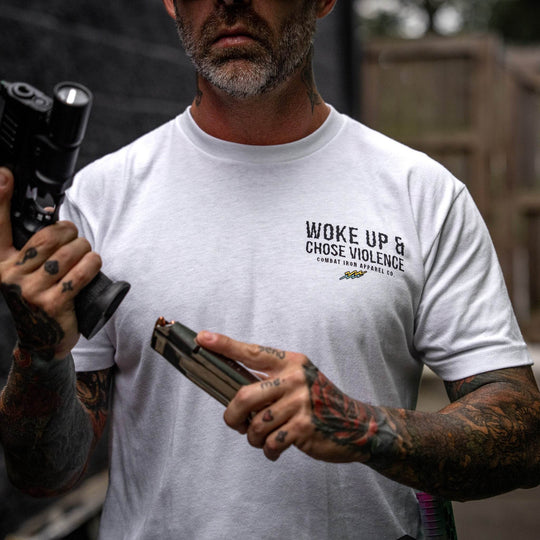 Woke Up & Chose Violence Men's T-Shirt - One Revolver Surfboards