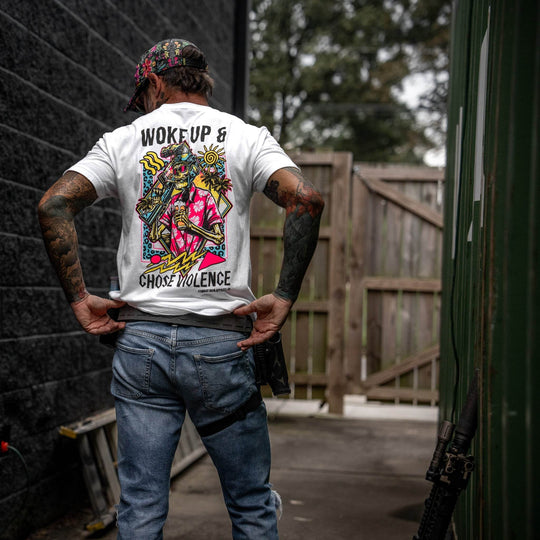 Woke Up & Chose Violence Men's T-Shirt - One Revolver Surfboards