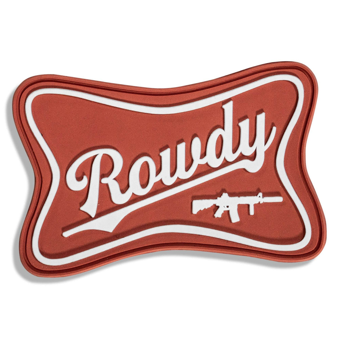 Rowdy Beer Logo PVC Patch - One Revolver Surfboards