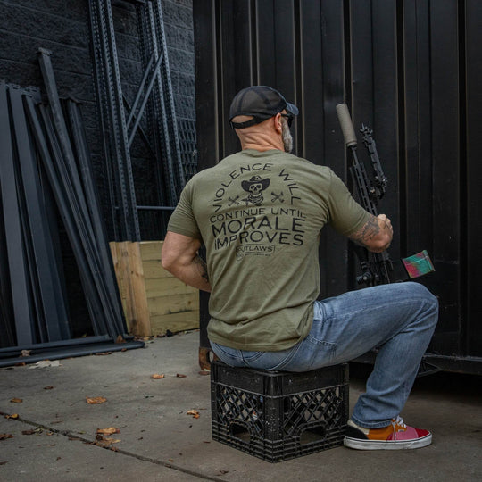 Violence Will Continue Until Morale Improves Men's T-Shirt - One Revolver Surfboards