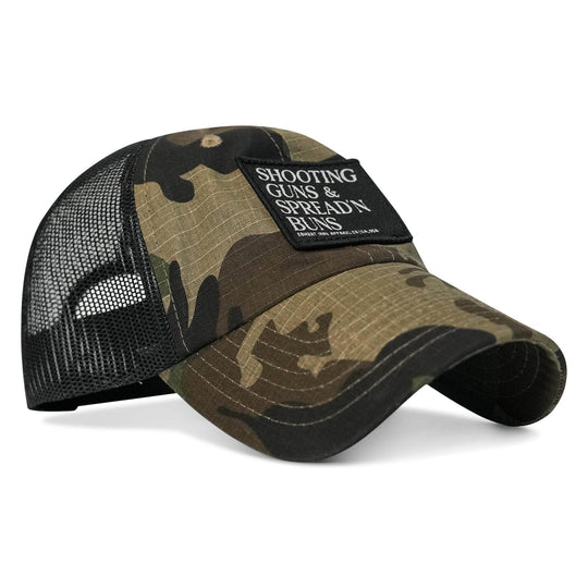 Shooting Guns and Spreading Buns Patch Ripstop Hat - One Revolver Surfboards