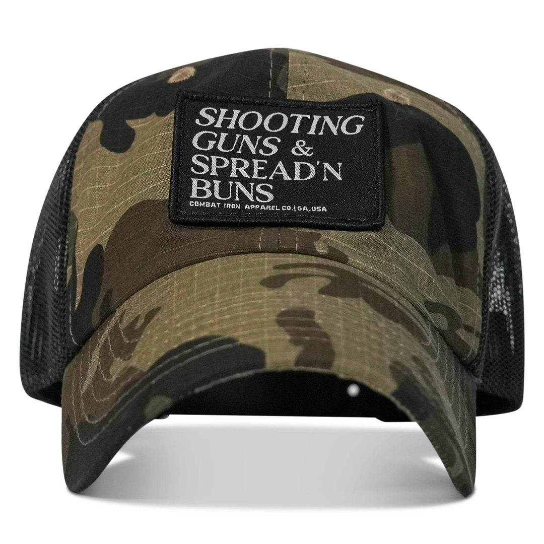 Shooting Guns and Spreading Buns Patch Ripstop Hat - One Revolver Surfboards