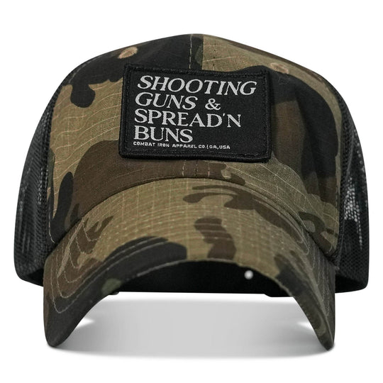 Shooting Guns and Spreading Buns Patch Ripstop Hat - One Revolver Surfboards